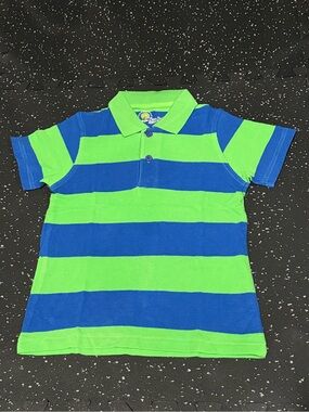 Blue and Green Striped Polo for Boys. CHECK DESCRIPTION